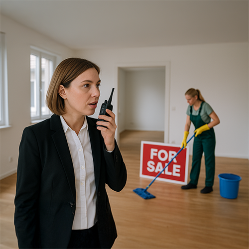 Property Staff using POC | Ozitel Networks