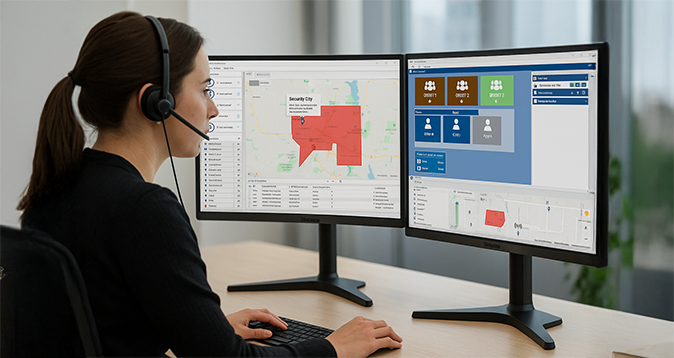 Operator on Ozitel Disptacher